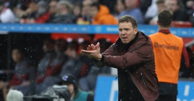 Germany&#039;s coach Julian Nagelsmann gestures during the Bundesliga match between Bayer 04 Leverkusen and FC Bayern Munich, Leverkusen, Germany, March 19, 2023. (Getty Images Photo)