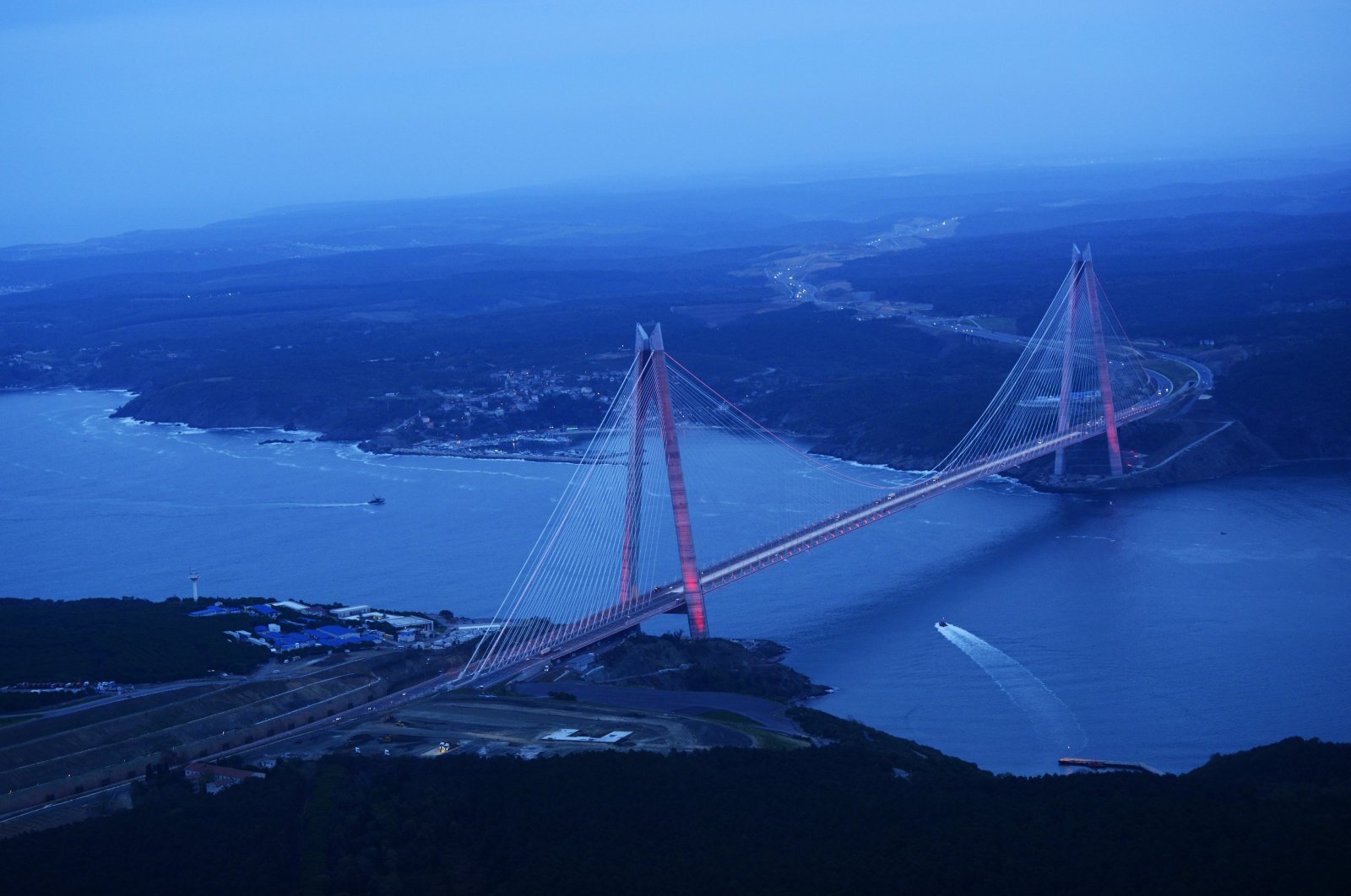 An aerial view of the Yavuz Sultan Selim Bridge, Istanbul, Türkiye, Sept. 17, 2023. (AA Photo)