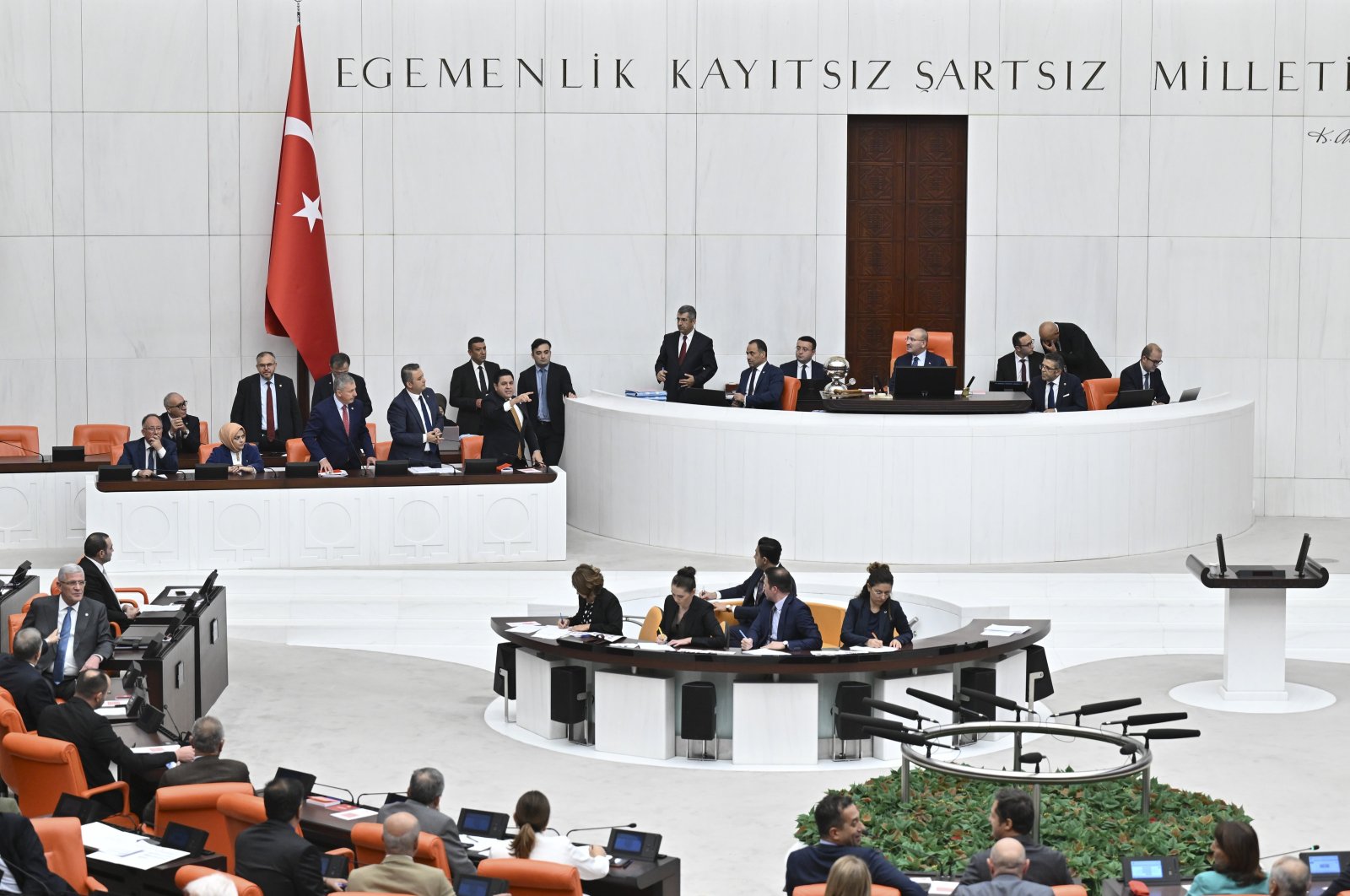 The General Assembly of Parliament in Ankara, Türkiye, Oct. 5, 2023. (AA Photo)