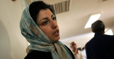 Iranian human rights activist Narges Mohammadi is seen at the Defenders of Human Rights Center in Tehran, Iran, June 25, 2007. (AFP Photo)