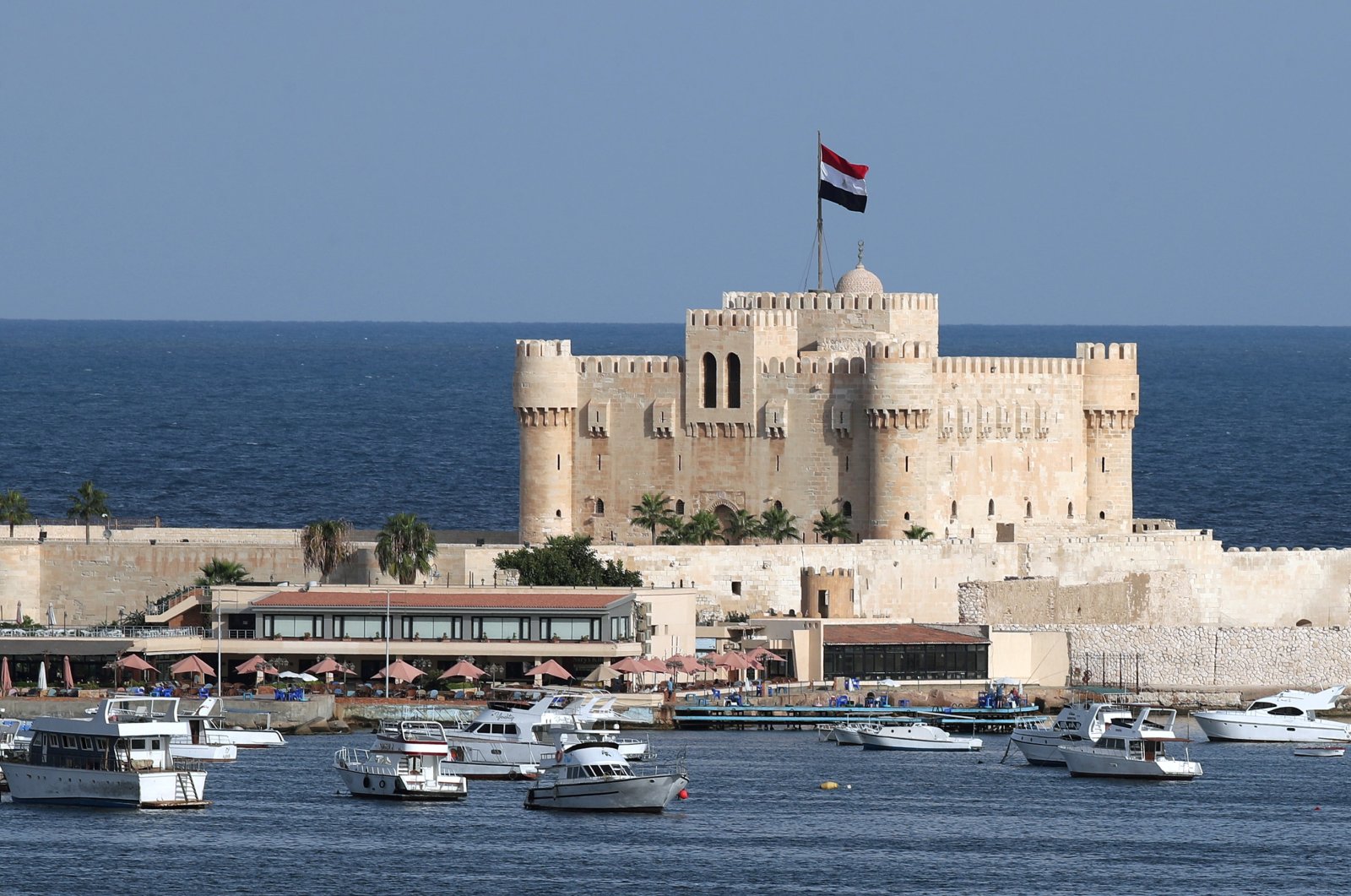 A view of the Citadel of Qaitbay in Alexandria, Egypt, Oct. 1, 2023. (EPA Photo)