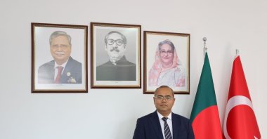 Consul General of Bangladesh Mohammed Nore-Alam poses at his office, Istanbul, Türkiye, Oct. 4, 2023. (Photo courtesy of Consulate General of Bangladesh)