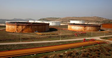 A general view of oil tanks at the port of Ceyhan, which is run by the state-owned Petroleum Pipeline Corporation (BOTAŞ), some 70 kilometers (43.5 miles) from Adana, southern Türkiye, Feb. 19, 2014. (Reuters Photo)