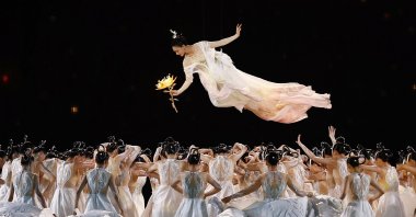 Performers during the closing ceremony of the Asian Games, Hangzhou, China, Oct. 8, 2023. (Reuters Photo)