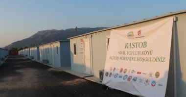 A civil society village has been opened to accommodate earthquake victims in Samandağ, Hatay, Türkiye, Oct. 10, 2023. (AA Photo)