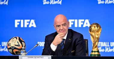 FIFA President Gianni Infantino during the FIFA Virtual Council Meeting, Zurich, Switzerland, Oct. 4, 2023. (Reuters Photo)