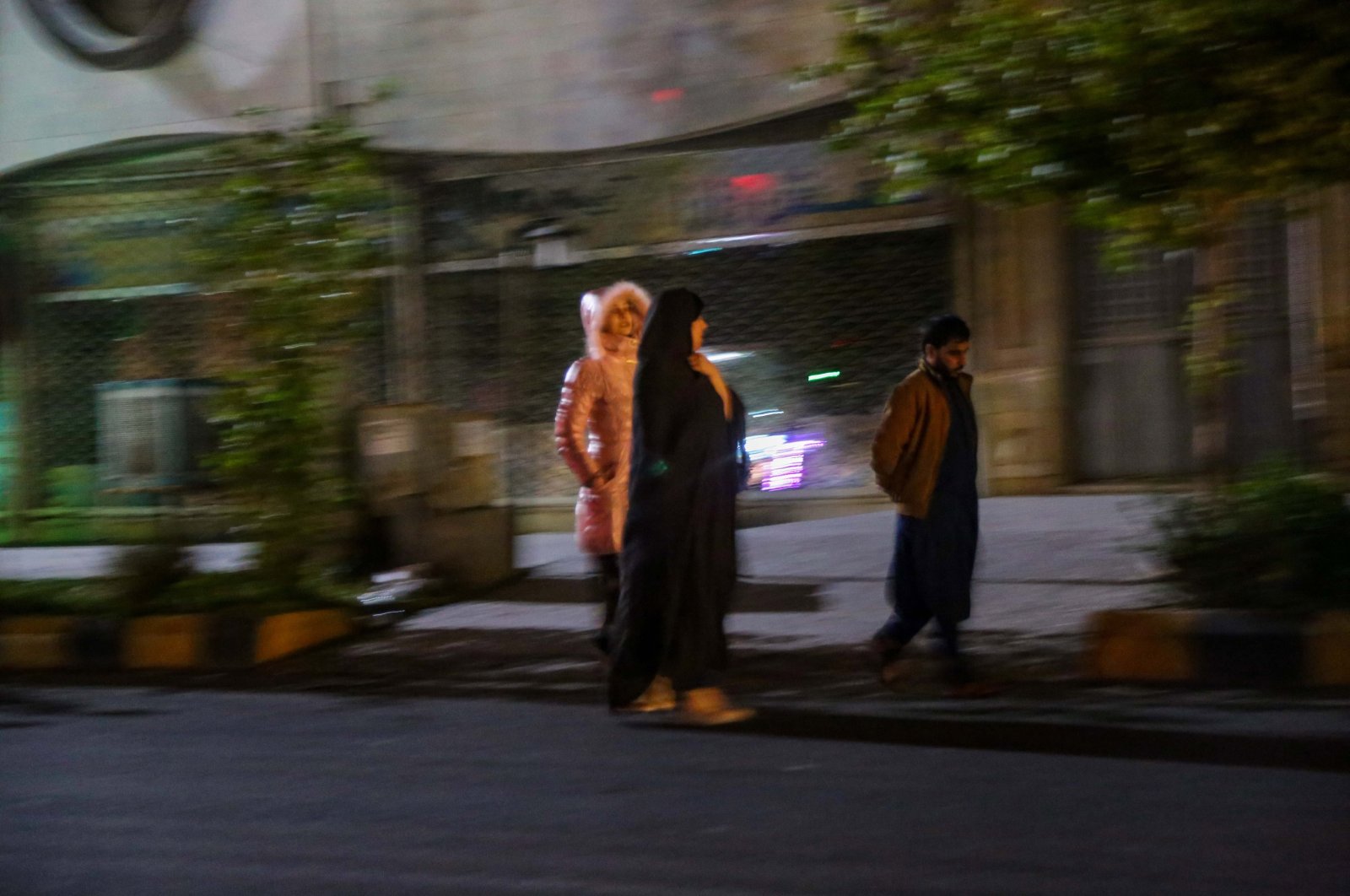 People gather outside their residences after an earthquake in Herat, Afghanistan, Oct. 11, 2023. (EPA Photo)