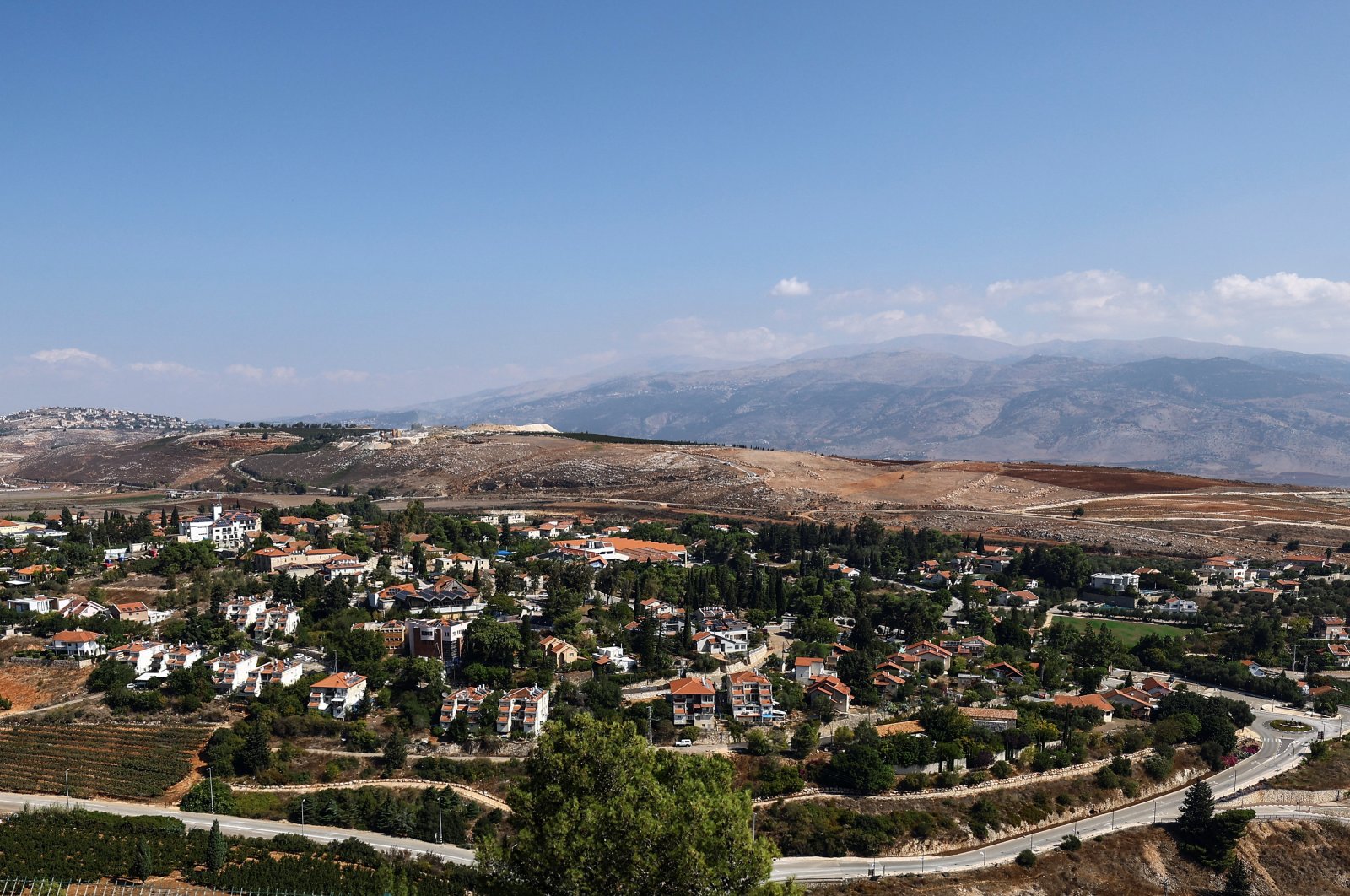 A general view shows the town of Metula, Israel, Oct. 12, 2023. (Reuters Photo)