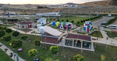 Aerial view of the expo area in Kahramanmaraş, southeastern Türkiye, Oct. 13, 2023. (AA Photo)