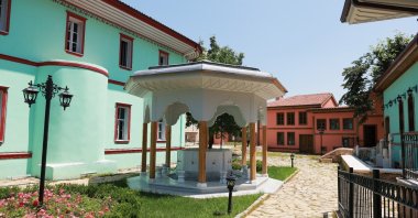 The Bursa Mevlevi Lodge, established by Cününi Ahmed Dede in 1615 under the orders of Ottoman Sultan Ahmed I and later closed by law in 1925, has been restored to its original grandeur by the Metropolitan Municipality, Bursa, Türkiye, Oct. 10, 2023. (IHA Photo)