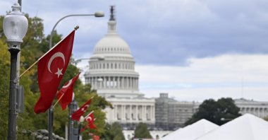 Visitors attend the 2023 edition of the Turkish Festival organized by the American Turkish Association of Washington, D.C. (ATA-DC), at Pennsylvania Avenue NW near the Capitol Building, Washington, U.S., Oct. 15, 2023. (AA Photo)