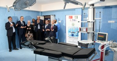 Officials attending the ceremonial inauguration of TIKA's modern medical facility in the National Institute of Child Health (NICH), Karachi, Pakistan, Oct. 17, 2023. (AA Photo)