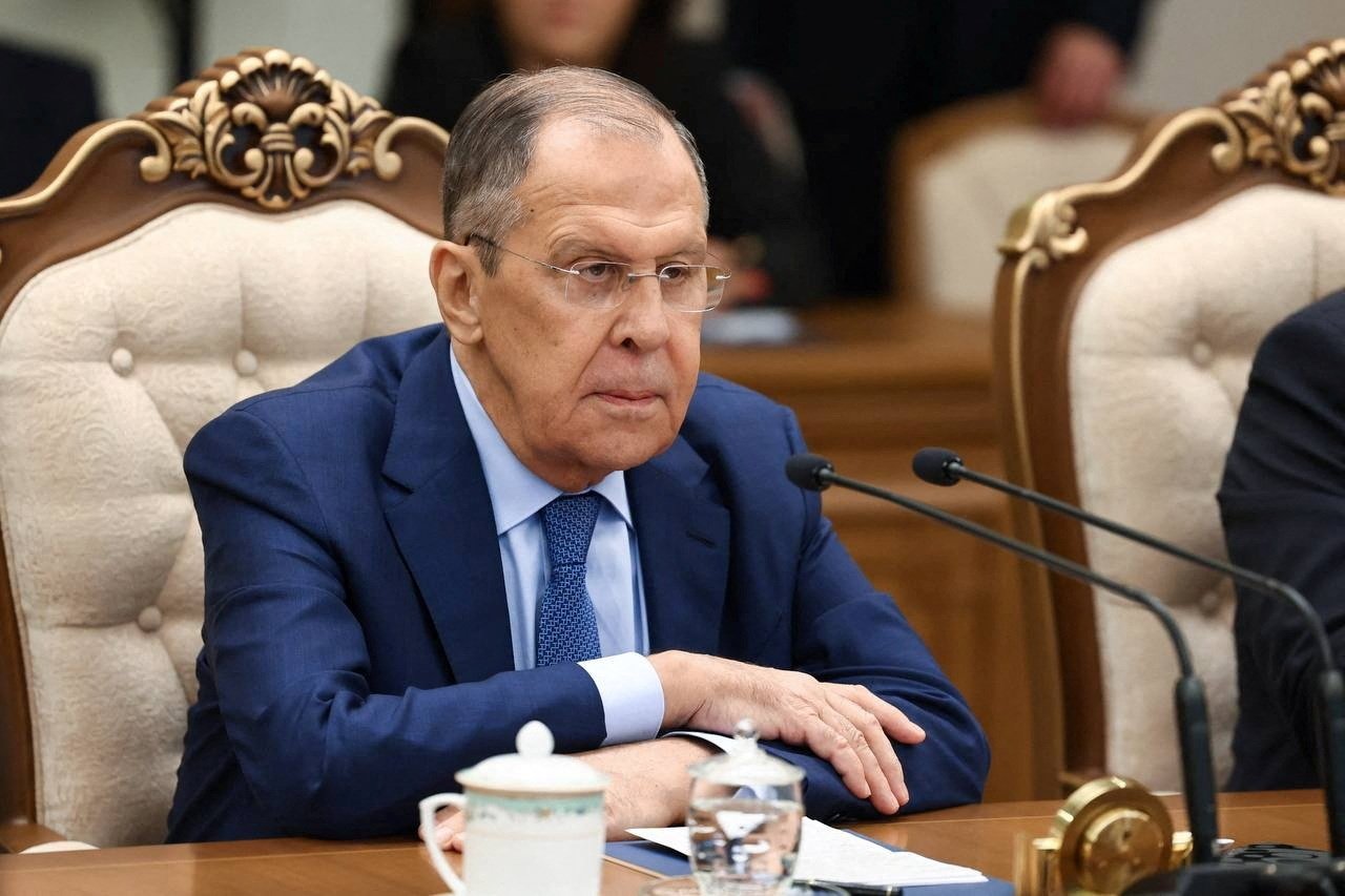 Russian Foreign Minister Sergei Lavrov attends a meeting in Pyongyang, North Korea, Oct. 19, 2023. (Reuters Photo)
