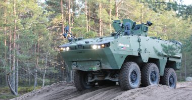 An ARMA 6X6 armored combat vehicle produced by Turkish manufacturer Otokar, Oct. 19, 2023. (AA Photo via Otokar)