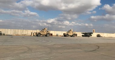 Military vehicles of U.S. soldiers are seen at the Ain al-Asad air base in Anbar province, Iraq, Jan. 13, 2020. (Reuters File Photo)