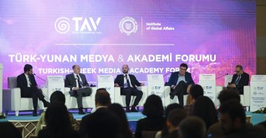 A view of participants at the forum, Istanbul, Türkiye, Oct. 19, 2023. (AA Photo)