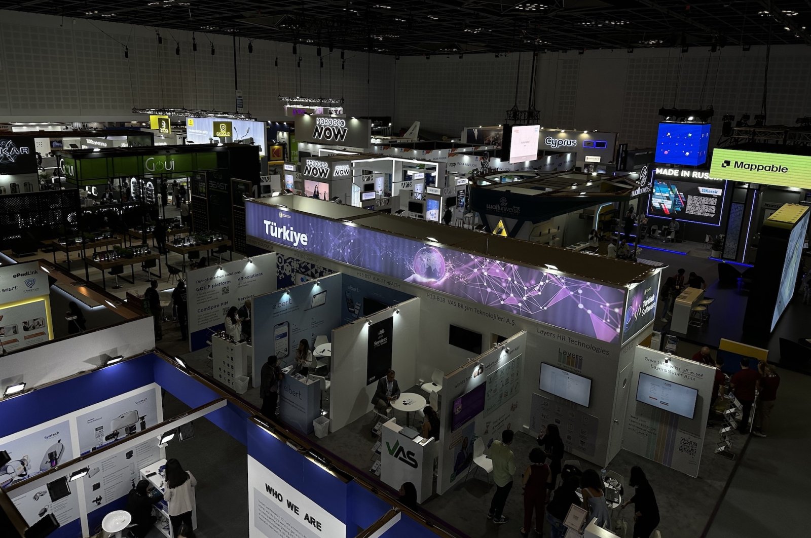 Türkiye booth is seen at the GITEX GLOBAL, in Dubai, United Arab Emirates, Oct. 16, 2023.