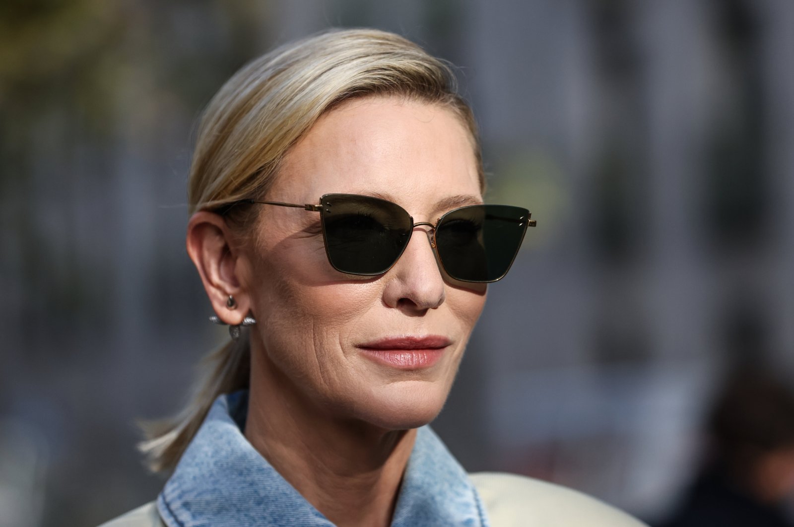 Australian actor Cate Blanchett attends the presentation of the Spring/Summer 2024 Womenswear collection by British designer Stella McCartney during the Paris Fashion Week, in Paris, France, Oct. 2023. (EPA Photo)