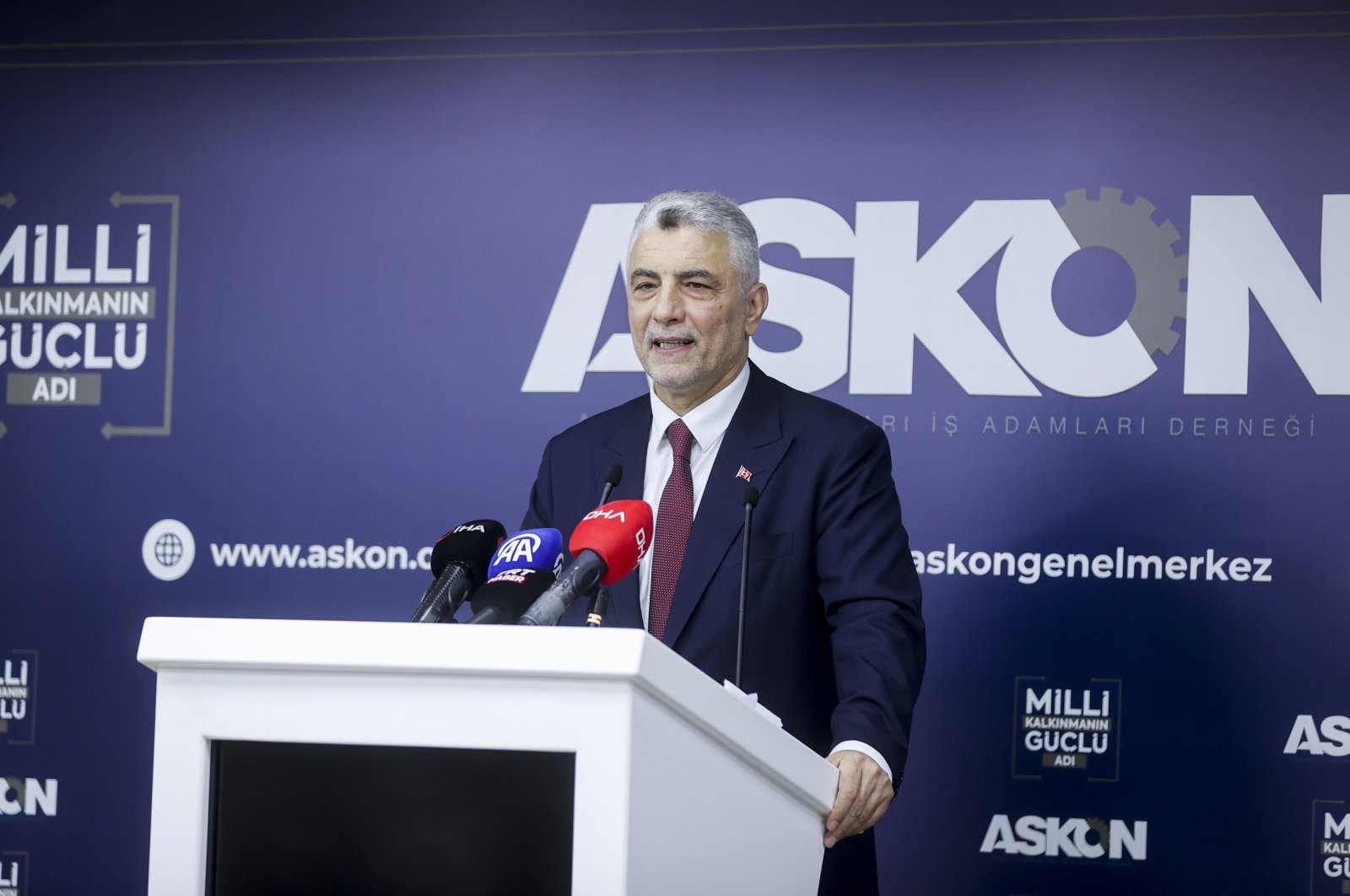 Trade Minister Ömer Bolat speaks during an event in Istanbul, Türkiye, Oct. 21. (AA Photo)