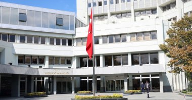 Exterior of the Foreign Ministry building in the capital Ankara, Türkiye, Oct. 19, 2023. (AFP Photo)
