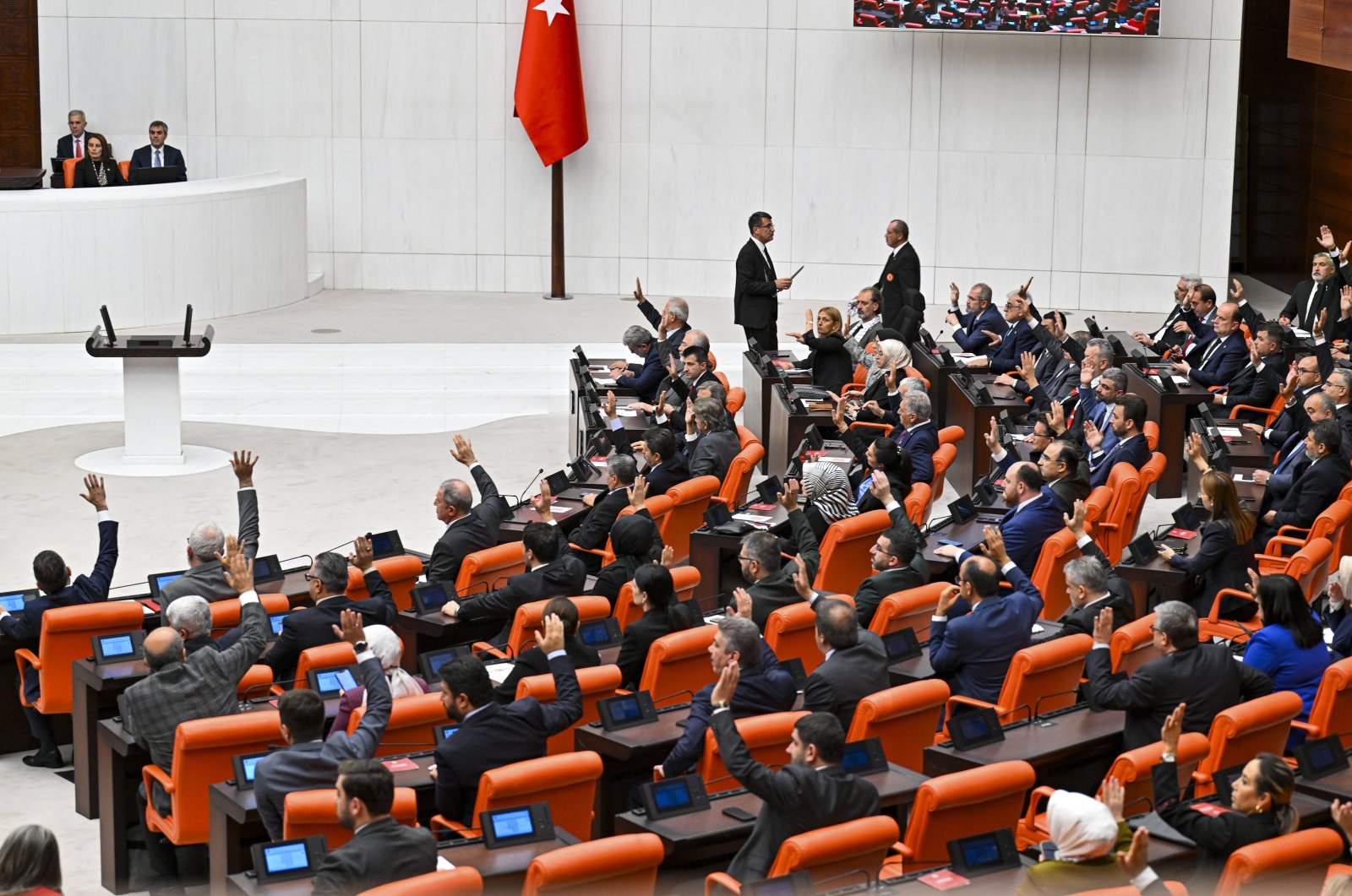 The General Assembly of the Turkish Parliament, Monday, Oct. 23, 2023. (AA Photo)