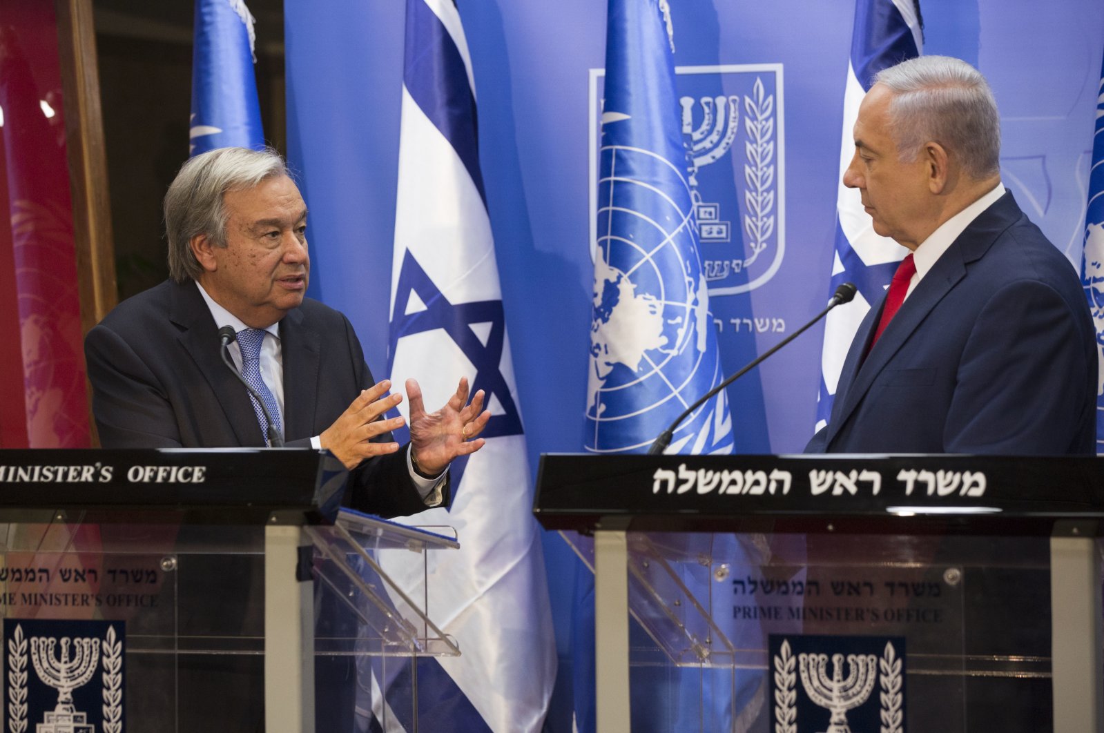 &quot;The words of U.N. Secretary-General Antonio Guterres at the high-level Israeli-Palestinian session held in the U.N. Security Council (UNSC) became among the most substantial evidence to be used against Israel in the future.&quot; (AP Photo)