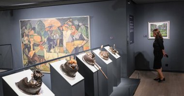 The launch of the Iş Bank Painting and Sculpture Museum, which will be opened on Oct. 29 in commemoration of the 100th anniversary of the Republic of Türkiye, Istanbul, Türkiye, Oct. 26, 2023. (AA Photo)