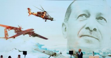 President Recep Tayyip Erdoğan makes a speech during a provincial congress of his ruling Justice and Development Party (AK Party), in Istanbul, Türkiye, Feb. 24, 2021. (Reuters Photo)