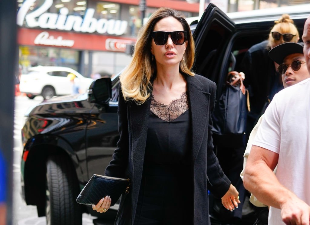 Angelina Jolie and Pax Jolie-Pitt are seen in New York City, New York, U.S., Aug. 16, 2023. (Getty Images Photo)