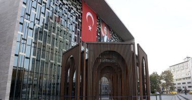 The &quot;OpenWork&quot; project, a performative spatial design by artist and architect Melek Zeynep Bulut is displayed with a special event in Istanbul, Türkiye, Oct. 29, 2023. (DHA Photo)(FOTO:MURAT DELIKLITAS/ISTANBUL-DHA)