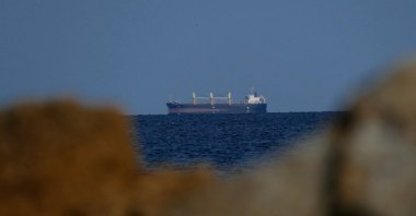 The Equator bulk carrier near the seaport of Odesa, Ukraine, Oct. 3, 2023. (EPA Photo)