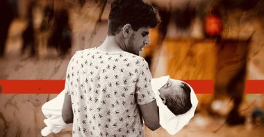 "Today, there is no heavyweight power and no charismatic leader representing the Arabs or Muslims to take concrete action against the Israeli mass killings in Gaza." (Illustration by Daily Sabah's Büşra Öztürk)