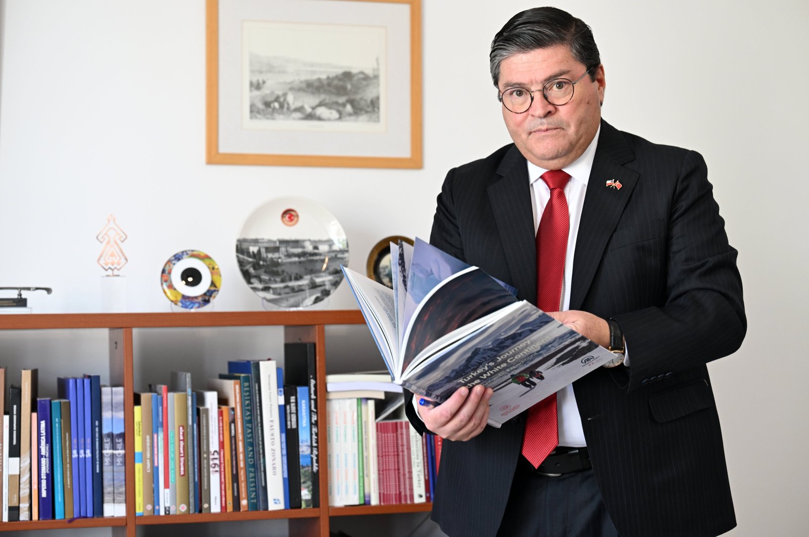 The ambassador of Chile in Ankara, Rodrigo Arcos, during an interview with Anadolu Agency (AA) on the 100th anniversary of the Republic of Türkiye, Ankara, Türkiye, Oct. 25, 2023. (AA Photo)