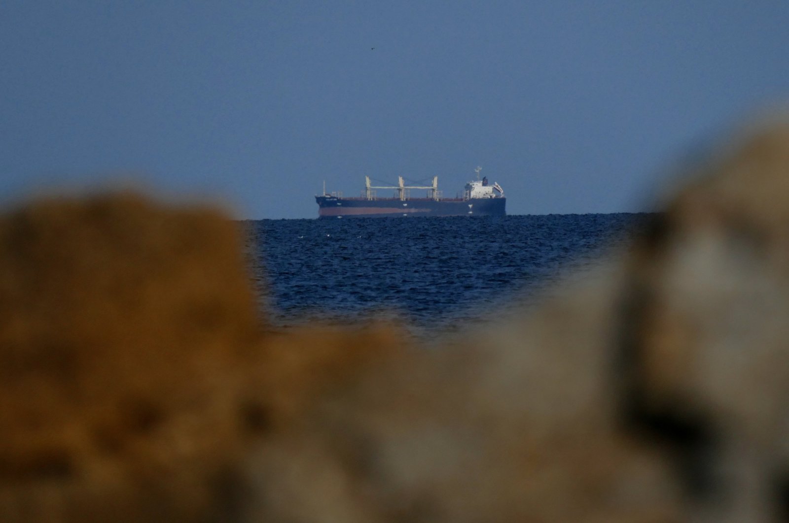 The Equator bulk carrier near the seaport of Odesa, Ukraine, Oct. 3, 2023. (EPA Photo)
