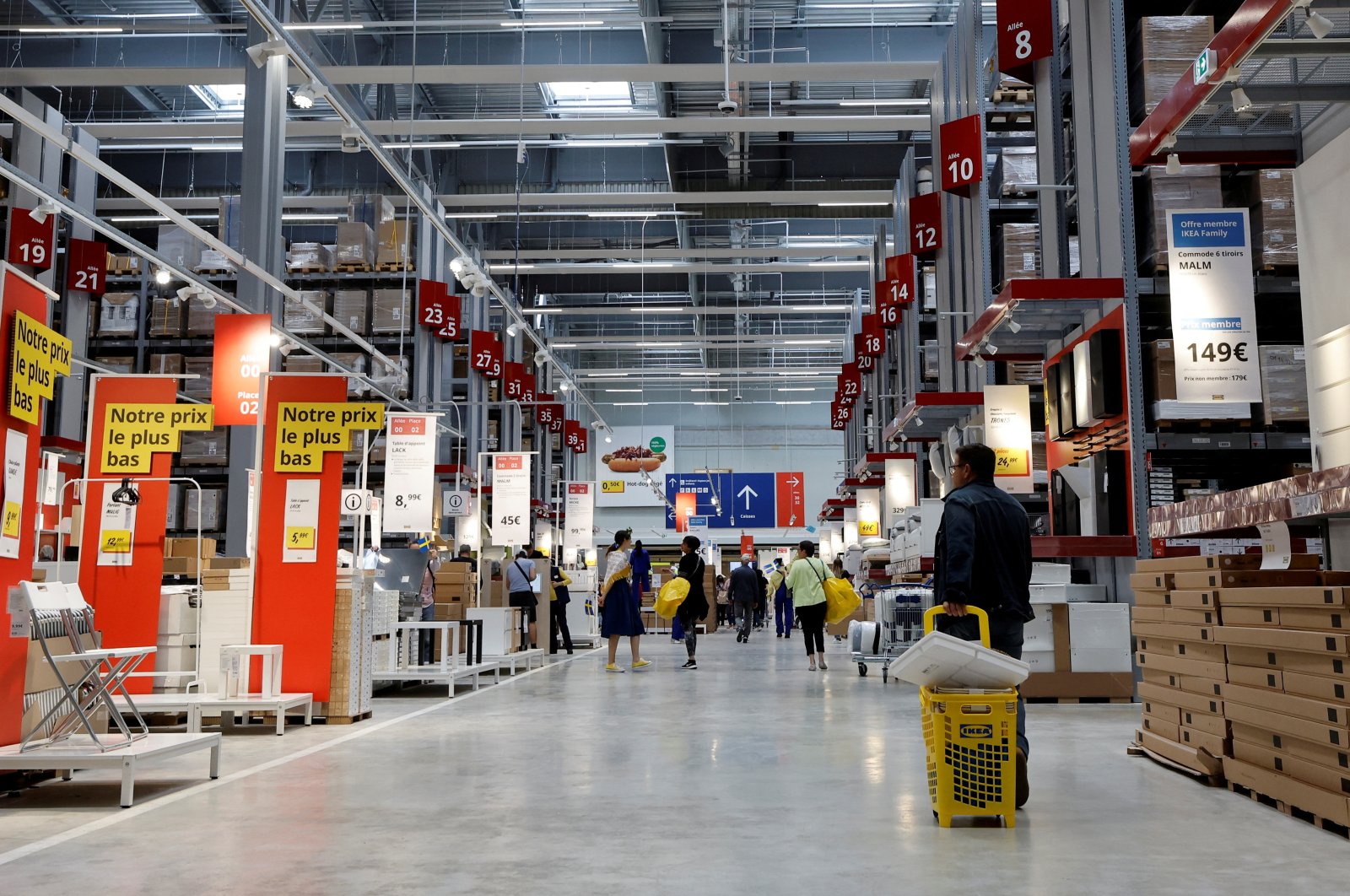 Customers shop following the opening of an IKEA store in Nice, France, May 11, 2022. (Reuters Photo)