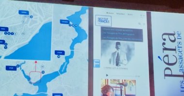 The presentation of "The Passengers of Pera" project season 2, Istanbul, Türkiye, Oct. 30, 2023. (Photo by Buse Keskin)