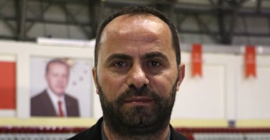 Kerim Vural, president of the Turkish Hearing Impaired Sports Federation, speaks with Anadolu Agency (AA), Oct. 24, 2023. (AA Photo)