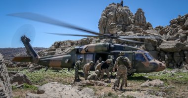 Turkish soldiers participate in airstrikes in northern Iraq in this undated file photo. (AA File Photo)