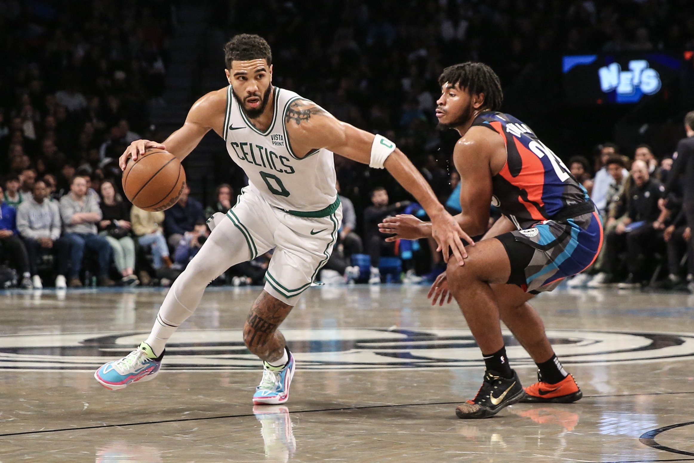 Jayson Tatum Boston Celtics 2021 Game Worn Sneakers