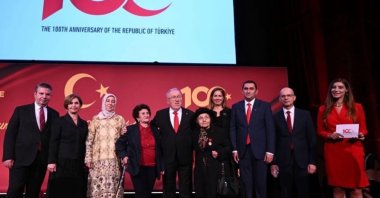The 100th anniversary of the Republic of Türkiye unfolded at the renowned Cipriani in New York, U.S., Oct. 29, 2023. (Photo by Funda Karayel)