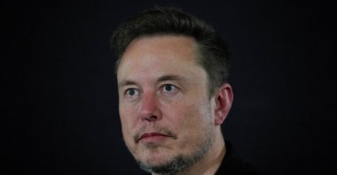 Tesla and SpaceX's CEO Elon Musk reacts during an in-conversation event with British Prime Minister Rishi Sunak, London, U.K., Nov. 2, 2023. (Reuters Photo)