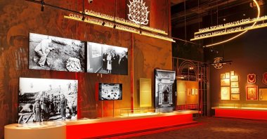 The exhibition explores various cultural disciplines such as literature, music, graphic design, architectural design, stage and visual arts, museology and archaeology, Istanbul, Türkiye, Oct. 31, 2023. (Photo courtesy of Borusan)