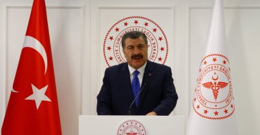 Health Minister Fahrettin Koca speaks during a news conference in Ankara, Türkiye, Jan. 24, 2020. (Reuters Photo)
