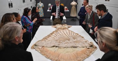 Head curator of the Anna Wintour Costume Center at the Metropolitan Museum of Art Andrew Bolton speaks at the Metropolitan Museum of Art’s announcement of the Costume Institute’s spring 2024 exhibition, "Sleeping Beauties: Reawakening Fashion," New York, U.S., Nov. 8, 2023. (AFP Photo)