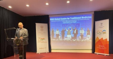 The Indian Embassy in Türkiye commemorated the 8th Ayurveda Day with a reception emphasizing traditional wellness practices, Ankara, Türkiye, Nov. 13, 2023. (AA Photo)