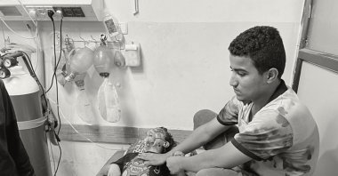 Palestinians wounded in Israeli strikes are assisted at the Indonesian hospital after Al-Shifa Hospital went out of service amid the Israeli ground offensive, Gaza Strip, Palestine, Nov. 16, 2023. (Reuters Photo)