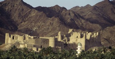 View of the Bahla Fort, listed as a UNESCO World Heritage List in 1987, before the restoration in 1993-1999, Oman. (Getty Images Photo)