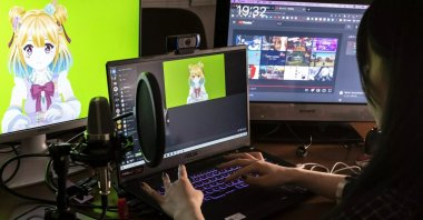 VTubers use virtual avatars or characters to represent themselves on platforms like YouTube. (AFP Photo)