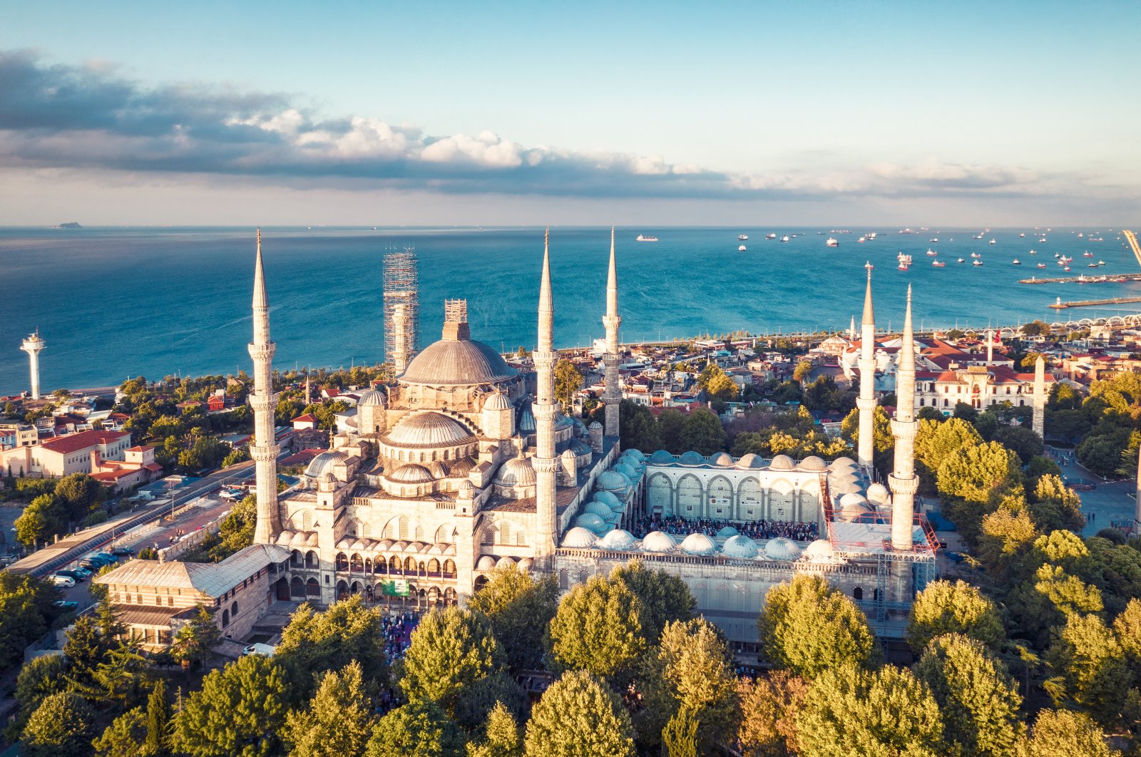 The historic Sultan Ahmed Mosque (The Blue Mosque), Istanbul, Türkiye. (Getty Images Photo)