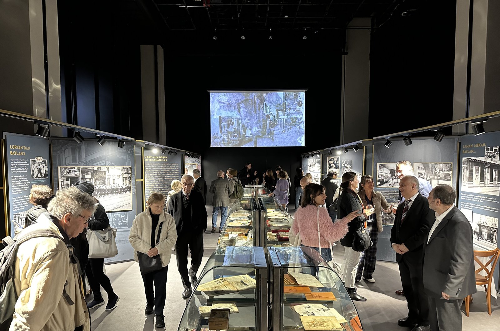 "The exhibition &#039;Istanbul&#039;s Baylan: 100-Year Adventure,&#039; narrating the century-long voyage of Baylan Patisserie as part of the transformation in Istanbul&#039;s gastronomic culture, has been opened at Atatürk Cultural Center, Istanbul, Türkiye, Nov. 21, 2023. (AA Photo)